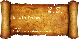 Makula Dalma névjegykártya
